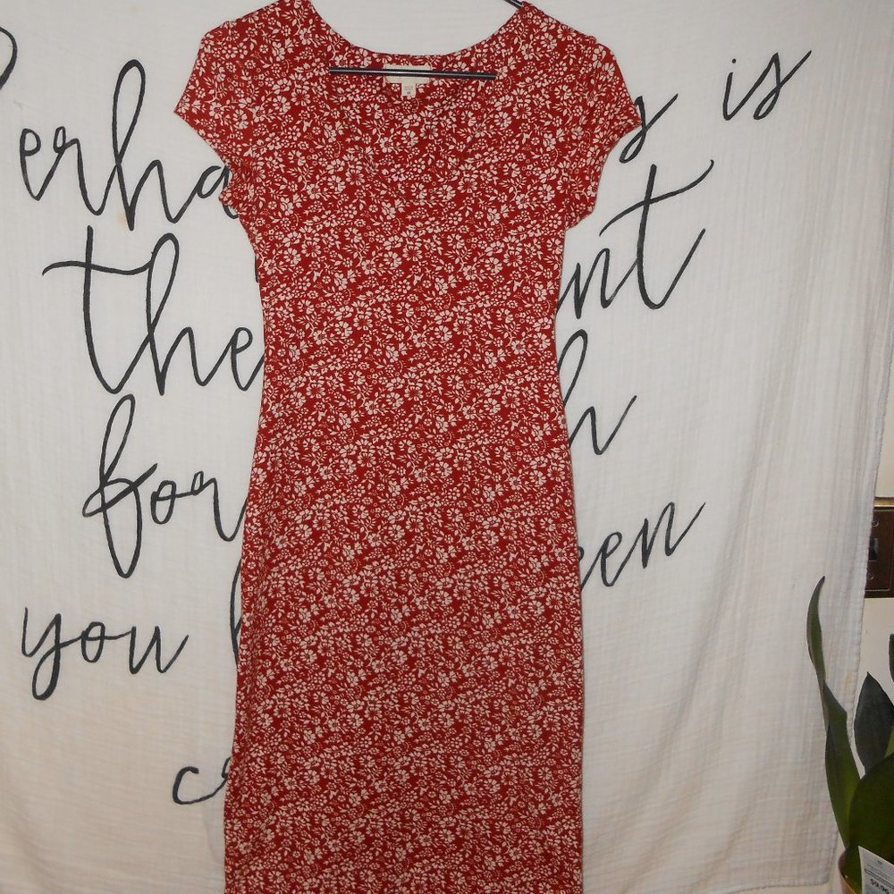 See You Monday Body Con Midi Dress Sz MD